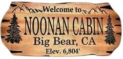 Custom Wooden Signs, Personalized Wood Signs, Custom Wood Signs, Personalized Cabin Signs, Outdoor Wooden Sign, Family Name Signs (Noonan Style)