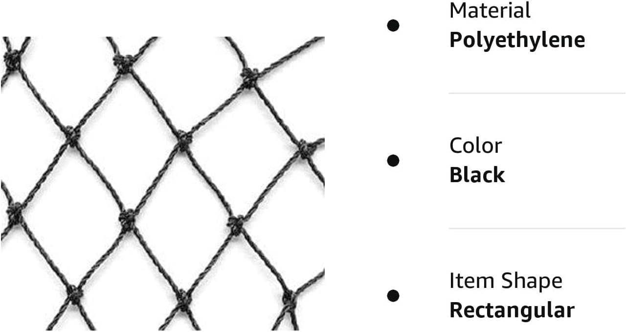 Aviary Netting Heavy Knotted 2 inch Poultry Net (25 ft x 50 ft)