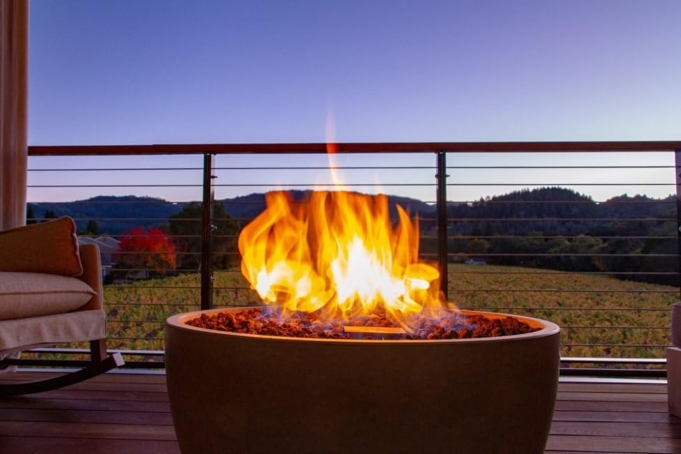 11" Inch Brass Jet Burner for Round & Square Fireplace - Natural Gas or Propane Fire Pit - Premium Outdoor Fire Pit Burner