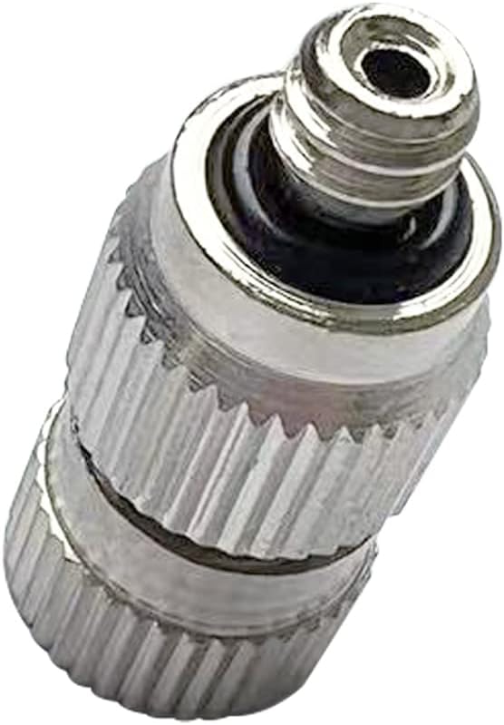 High Pressure Brass Nickel Plated Misting Nozzle for Outdoor Cooling Mist System, 0.8mm Ceramics Orifice, Detachable & Cleanable, 10pcs