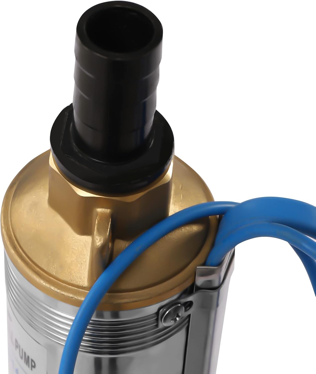 Deep Well Submersible Pump AC 110V 550W Electric Submersible Water Pump, 16 GPM Flow, 295ft Lift, Farm Ranch Irrigation Submersible Bore Hole Deep Well Pump 3420 RPM