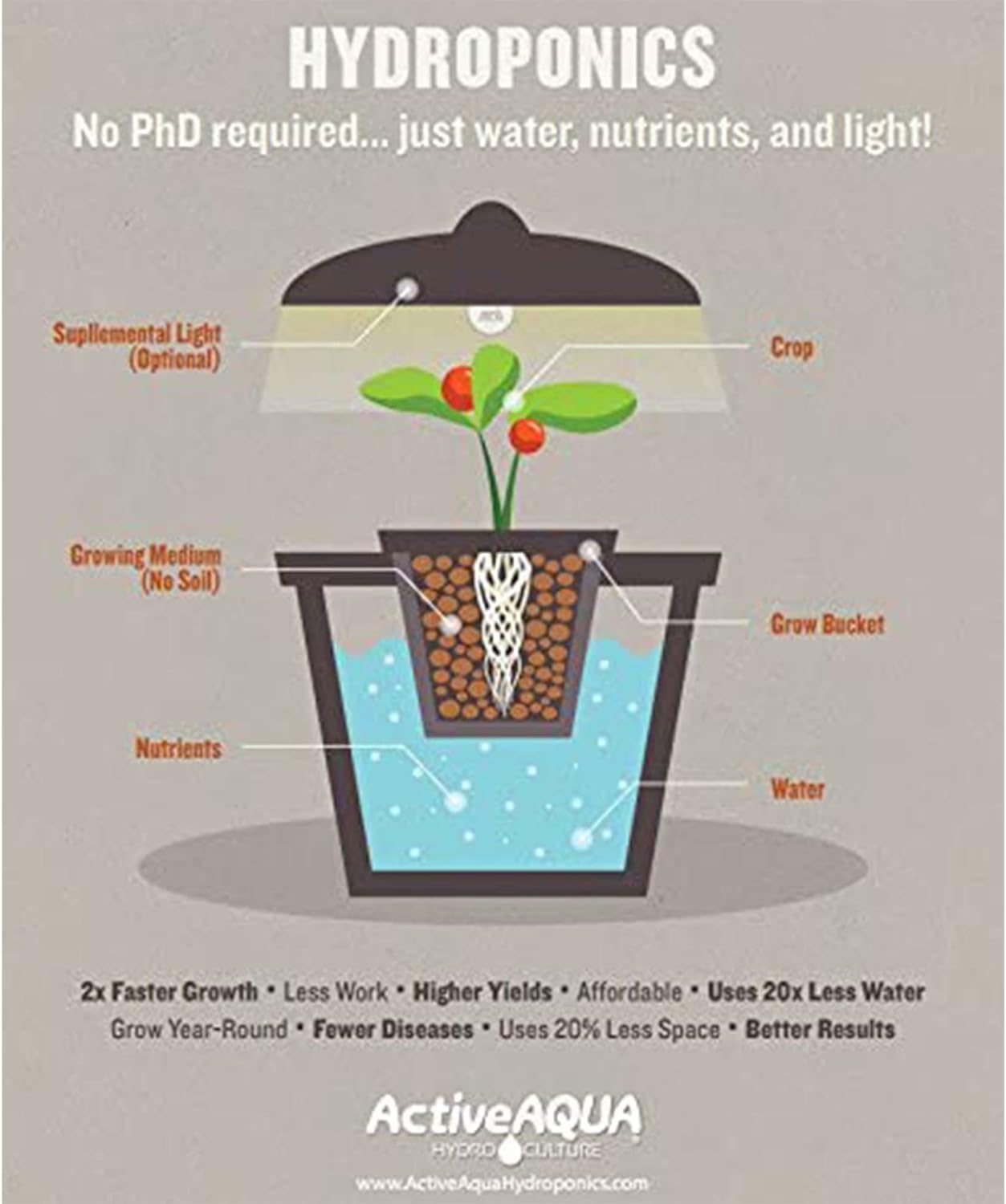 Active Aqua AAPW250 Submersible Water Pump, 250 GPH