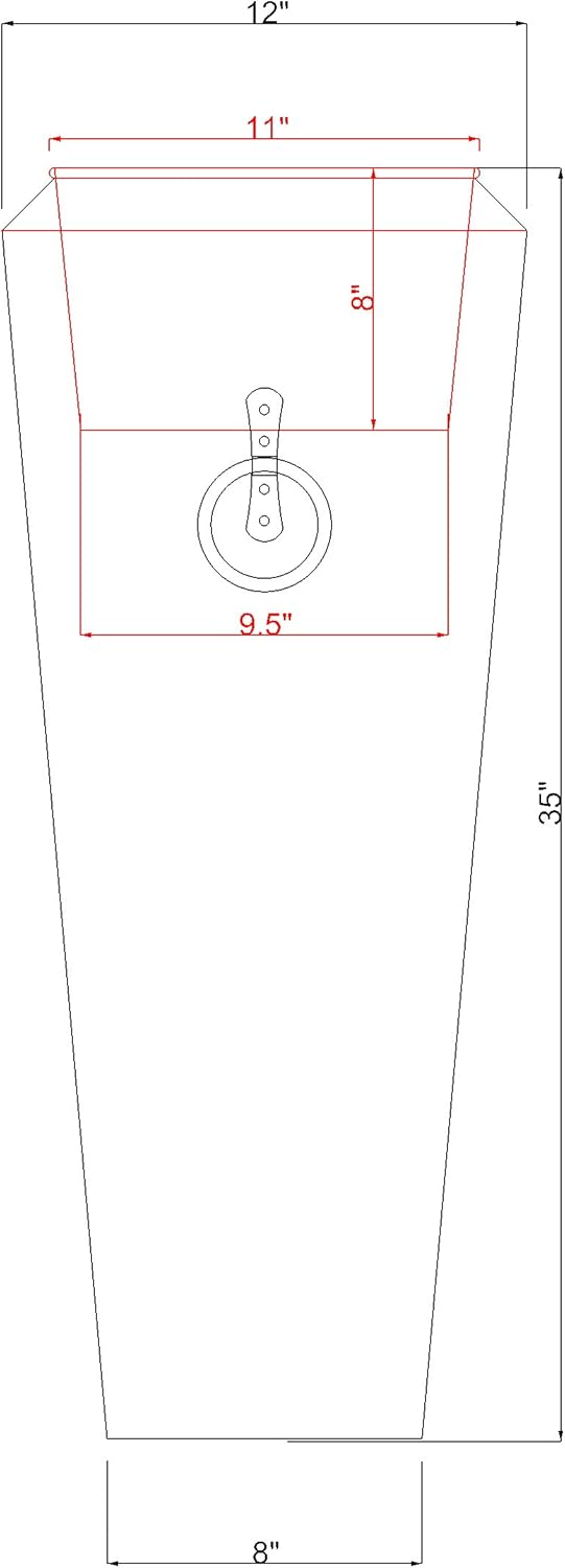 H Potter Patio Deck Indoor Outdoor Garden Flower Planter Set of 2 Antique Copper with Tray