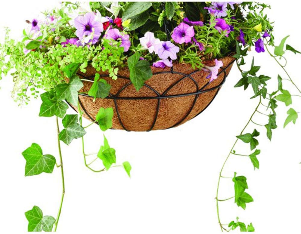 24 InchCoco Liners for Planters 4 PCS Round Basket Shaped Coconut Fiber Replacement Liners