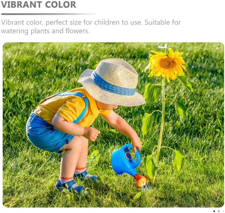 STOBOK 3Pcs Kids Watering Cans - Plastic Watering Kettle Toys for Toddlers, Garden & Bath Play - Indoor Outdoor Sand Beach Toy Set to Develop Motor Skills (Random Color)