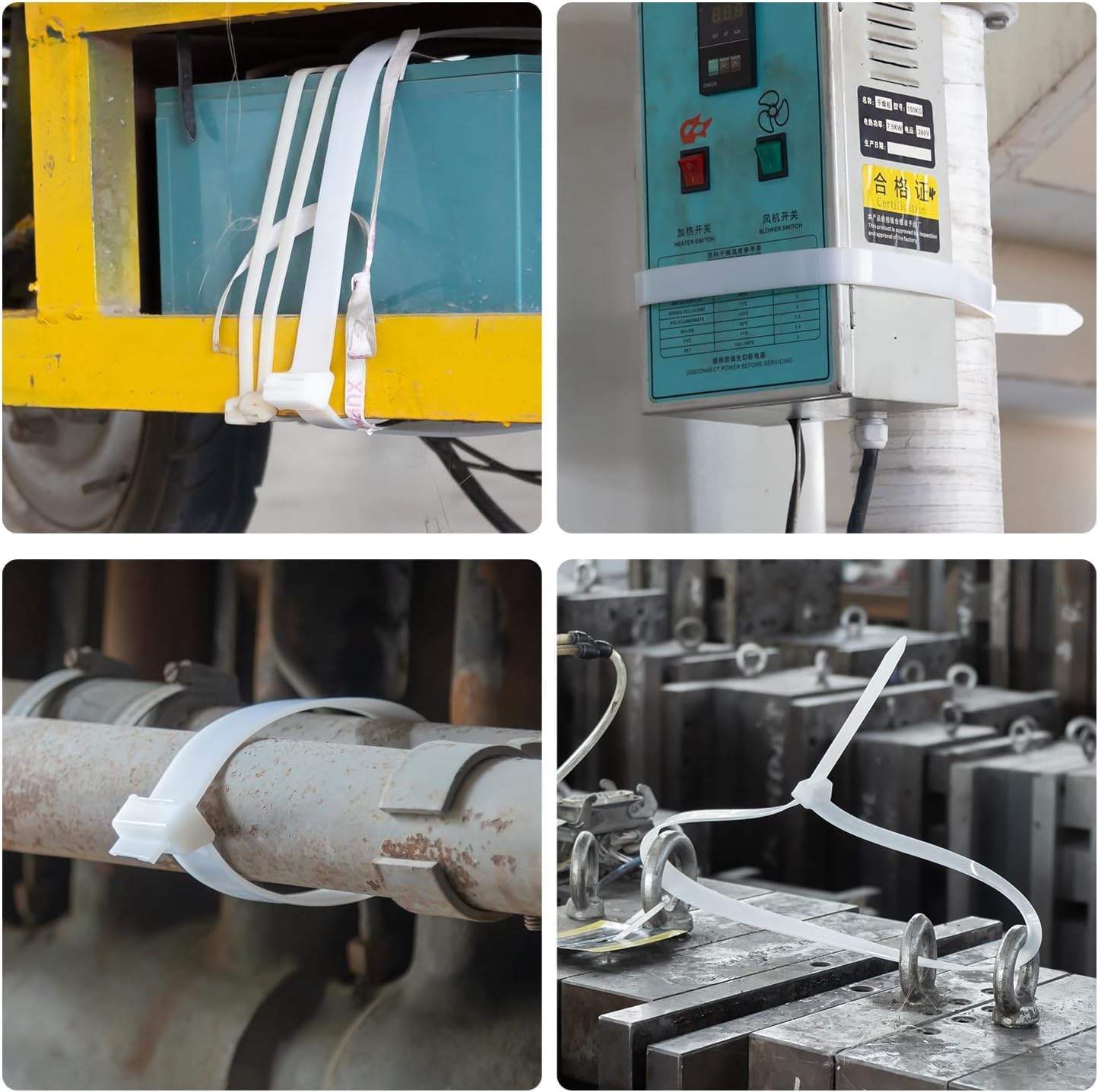 12 inch Pink Zip Ties Heavy Duty 100 PCS, 250 LBS Ultra Exclusive Strong Plastic Wire Ties, Large Cable Ties Extra Long Tie Wraps, Indoor and Outdoor UV Resistant