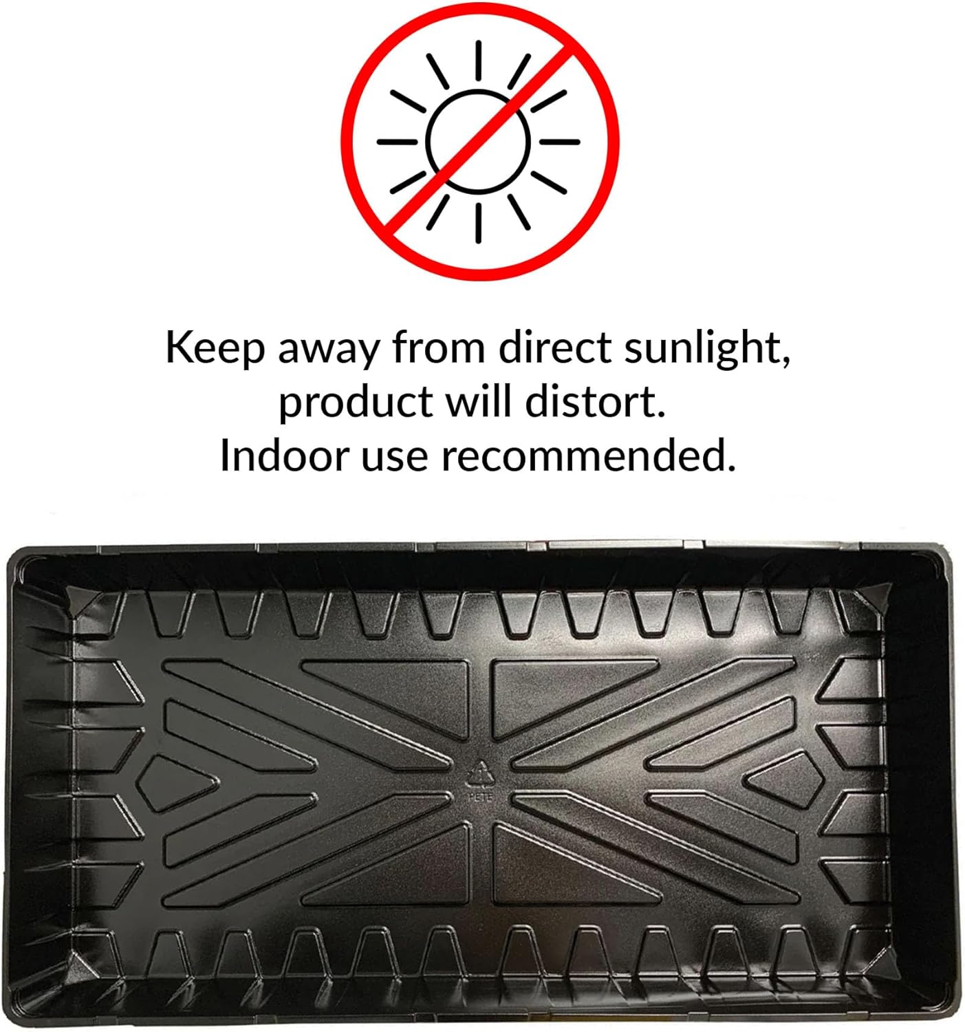 Jiffy Seed Starting Watertight Plastic Plant Tray, 10.75" x 21" - 10 Trays