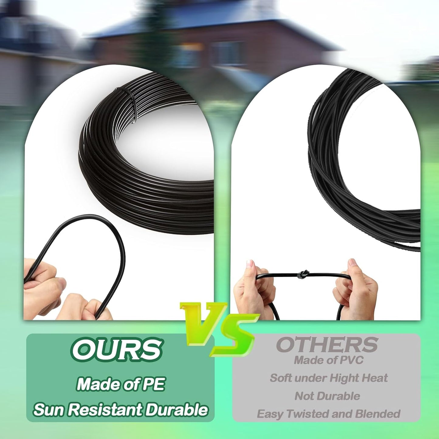 Drip Irrigation System - Irrigation System for Garden w/ 1/4" & 1/2" Fast-Lock Tubing - Adjustable Nozzles & Sprinklers Garden Watering System (230FT Kits)