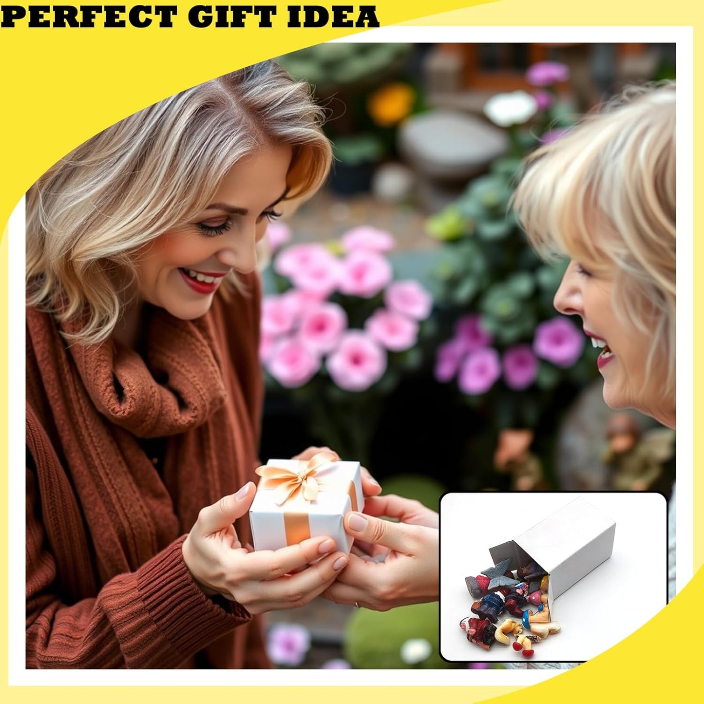 Fairy Garden Accessories Kit, 13PCS Little Fairies, Gnomes, Squirrels, Mushrooms Hand-Painted Resin Miniature Figurines Set for Outdoor/Indoor Fairy Garden, Plant Pot, Terrarium Decor