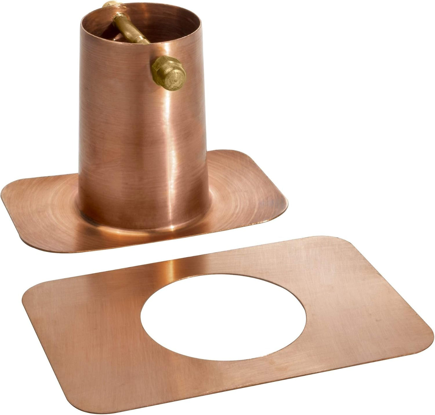 Monarch Rain Chains Pure Copper Gutter Adapter for Rain Chain Installation