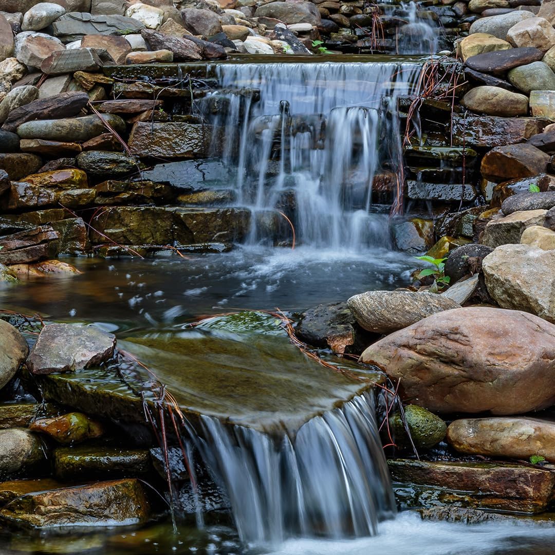 HALF OFF PONDS Pond Free Cascade 4100 Waterfall Kit with 15' x 20' PVC Liner and 4,100 GPH Pump - PVCPMDP4