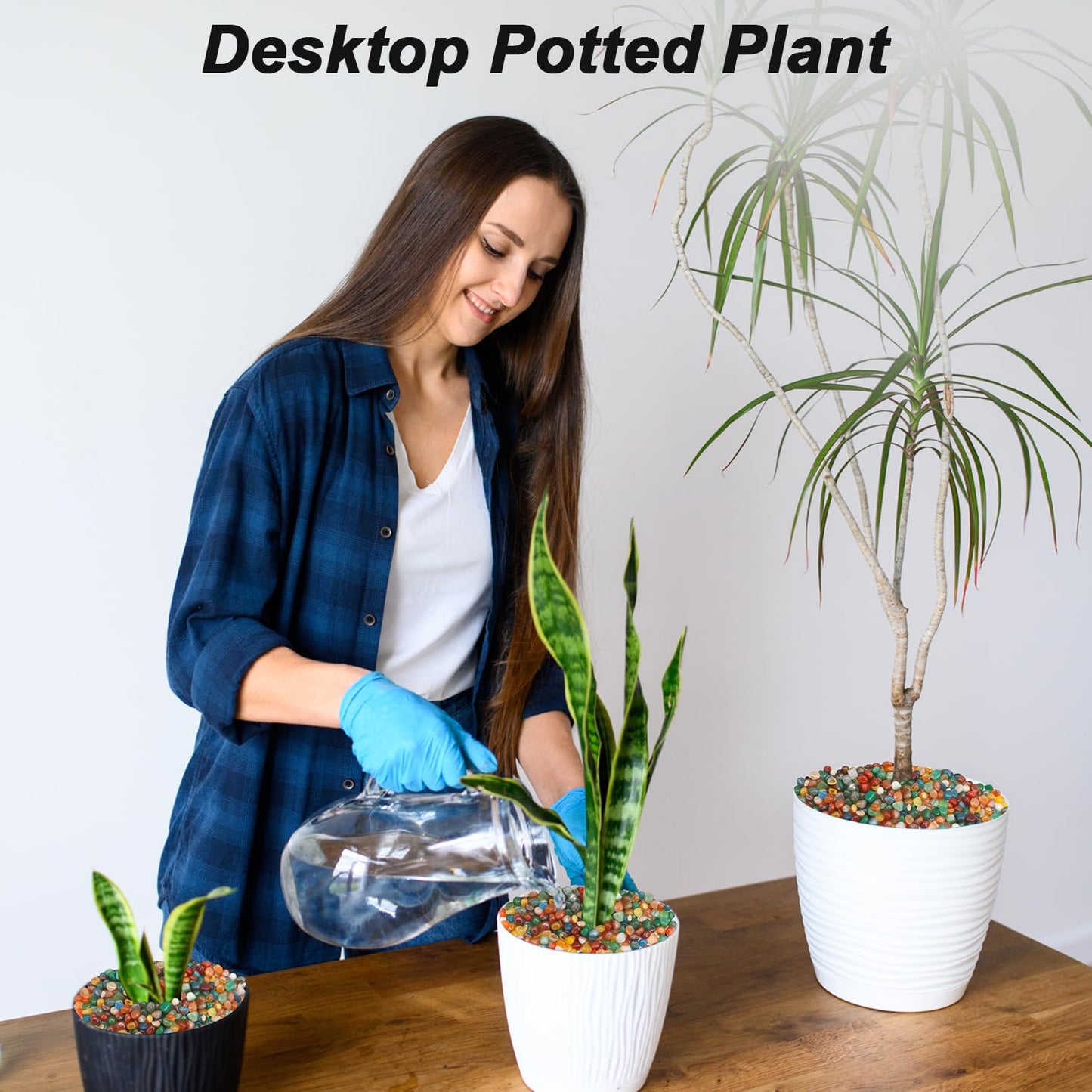 Fish Tank Gravel,Landscaping Pebbles, River Rocks,Decorative Ornamental Pebbles,Garden Landscaping Stones, DIY Smoothed Rocks for Potted Plant Resin Art Vase Fillers Aquarium Gravel Rocks (2 Pounds)