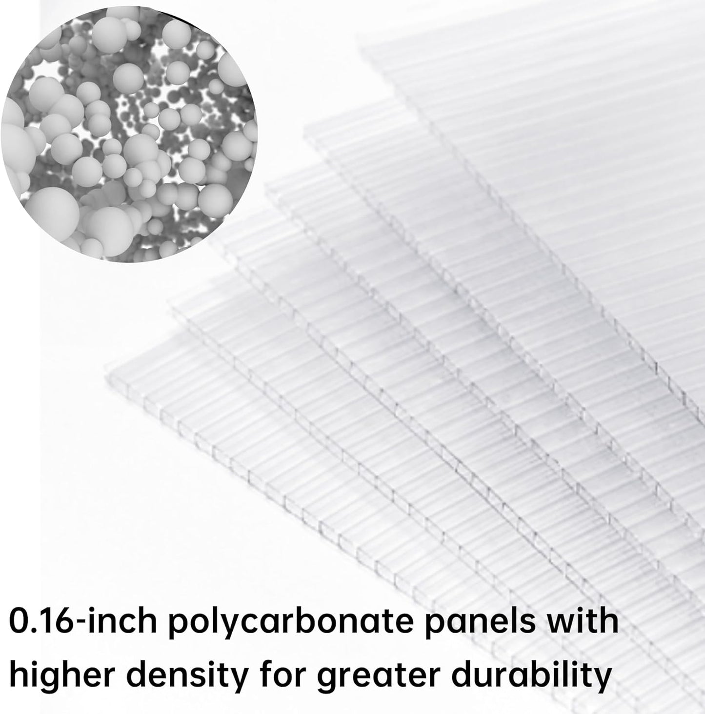 CQZY 6x10 FT Greenhouse for Outdoors,Green House for Outside,Silver