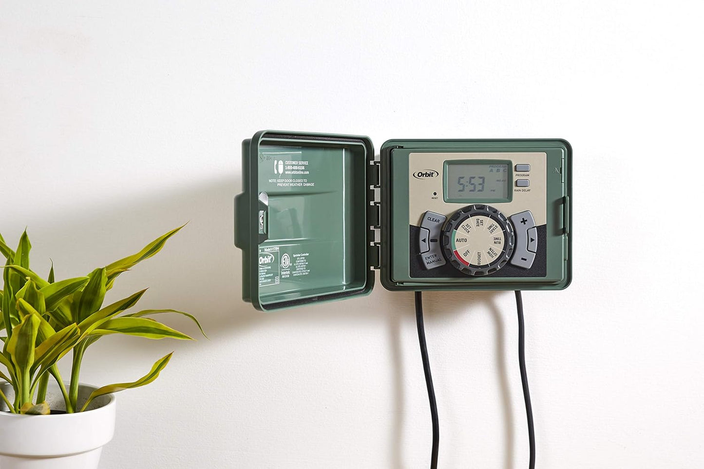 Orbit 57899 9-Station Outdoor Swing Panel Sprinkler System Timer