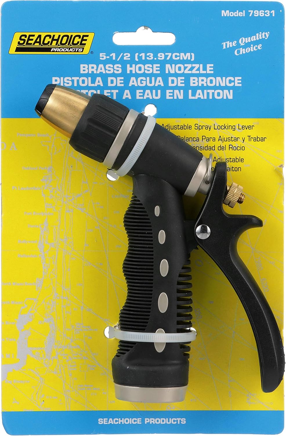 Seachoice Plastic Hose Nozzle w/Locking Spray Lever