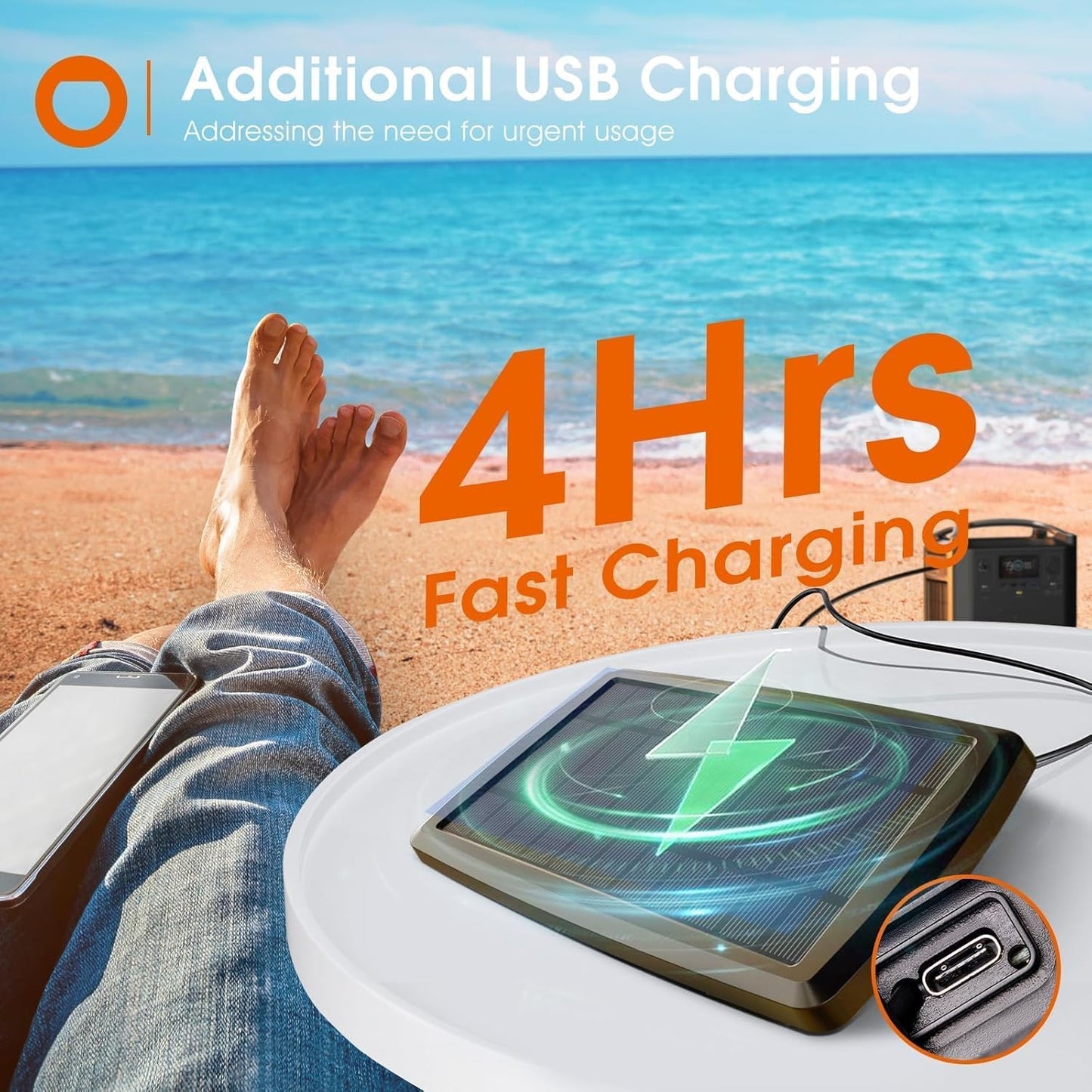 addlon 54FT Solar String Lights Outdoor Waterproof with USB Charging & Remote Control - Dimmable Solar Power Patio Lights with 26 LED Bulbs for Porch, Garden, Yard, Market, Bistro - Lasts 20+ Hrs