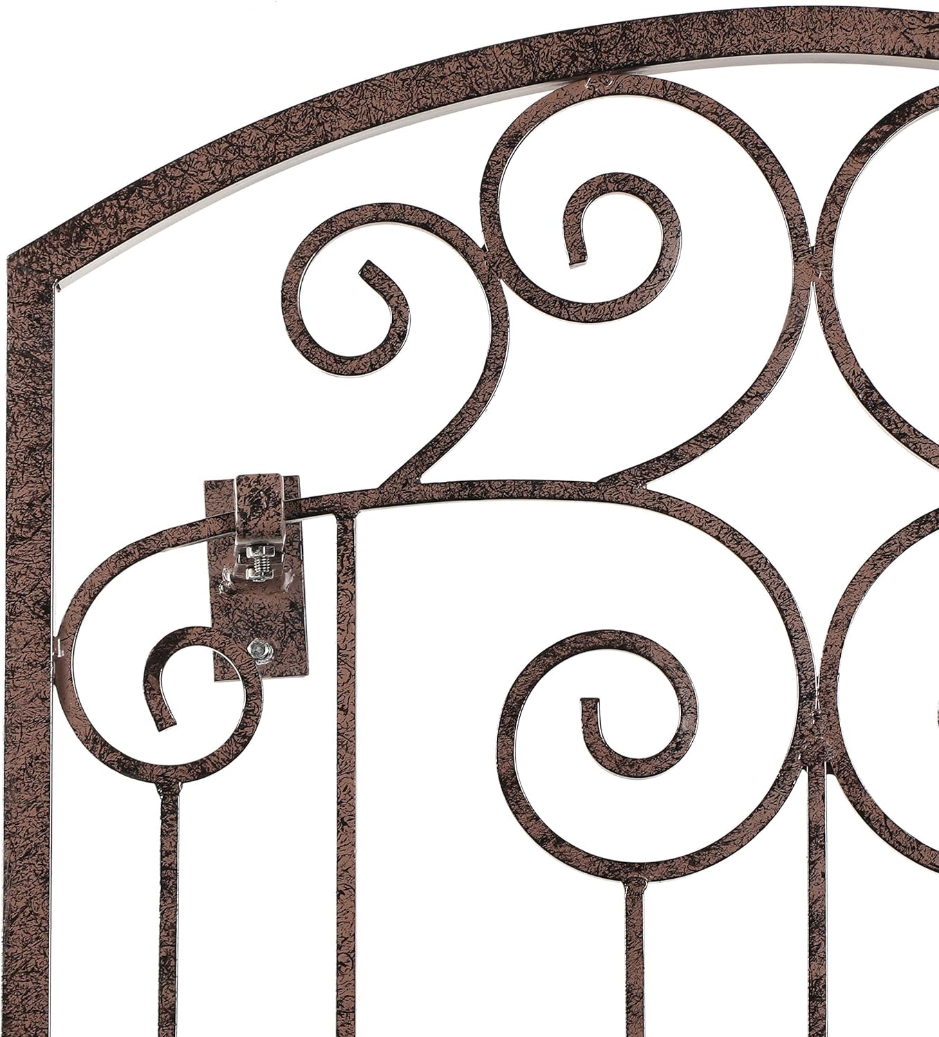 H Potter Garden Trellis for Climbing Plants Vertical Wrought Iron Panels Scroll Metal Wall Trellises Large Tall Arched Home Garden Outdoor 8 Foot Decorative Fence Privacy Screen Outdoors