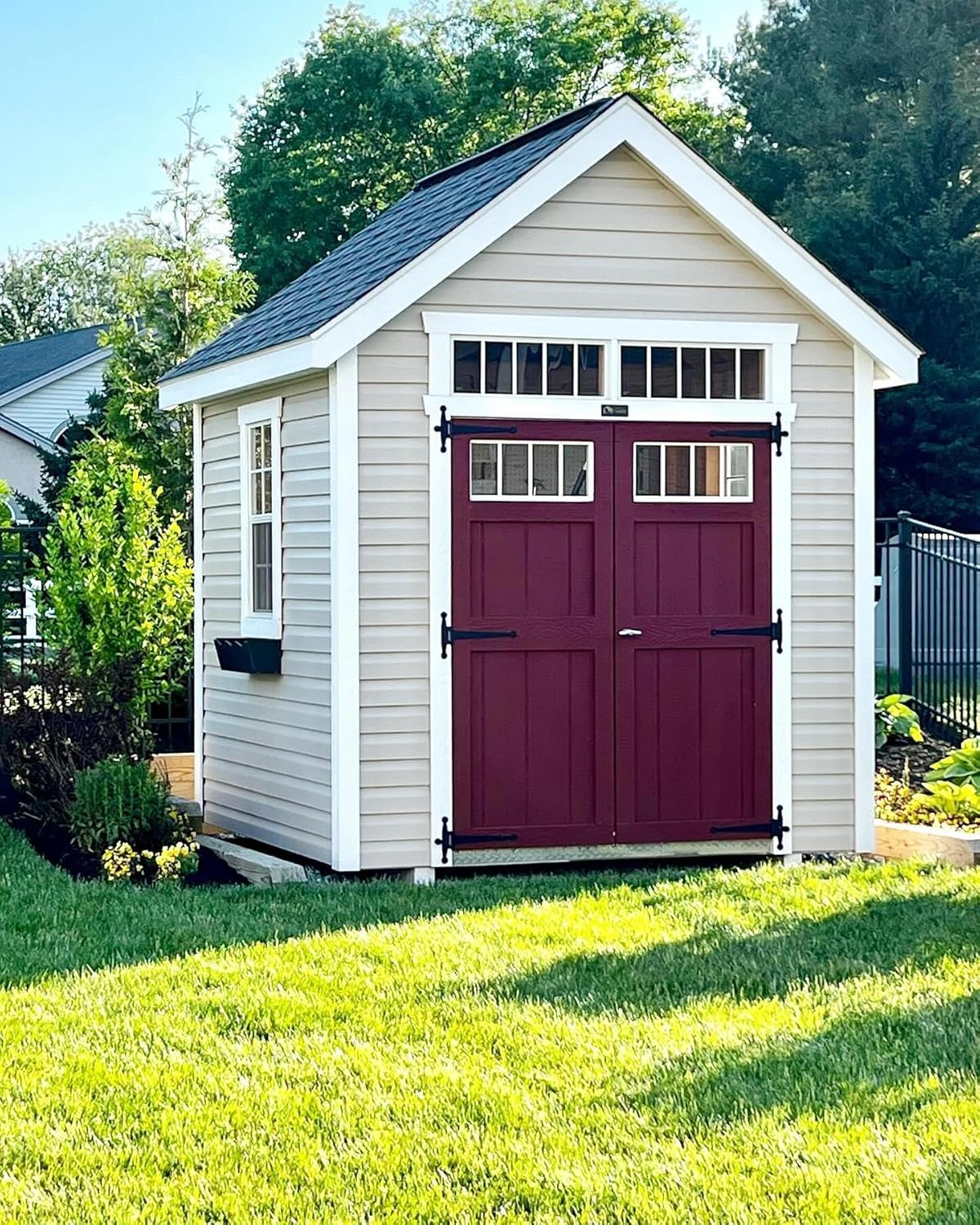 Flower Box 24" x 6" x 5" Dark Brown Polyethlene for Window Sills, Sheds, and Playhouses, 1 PK (FB24BRN-BX1)