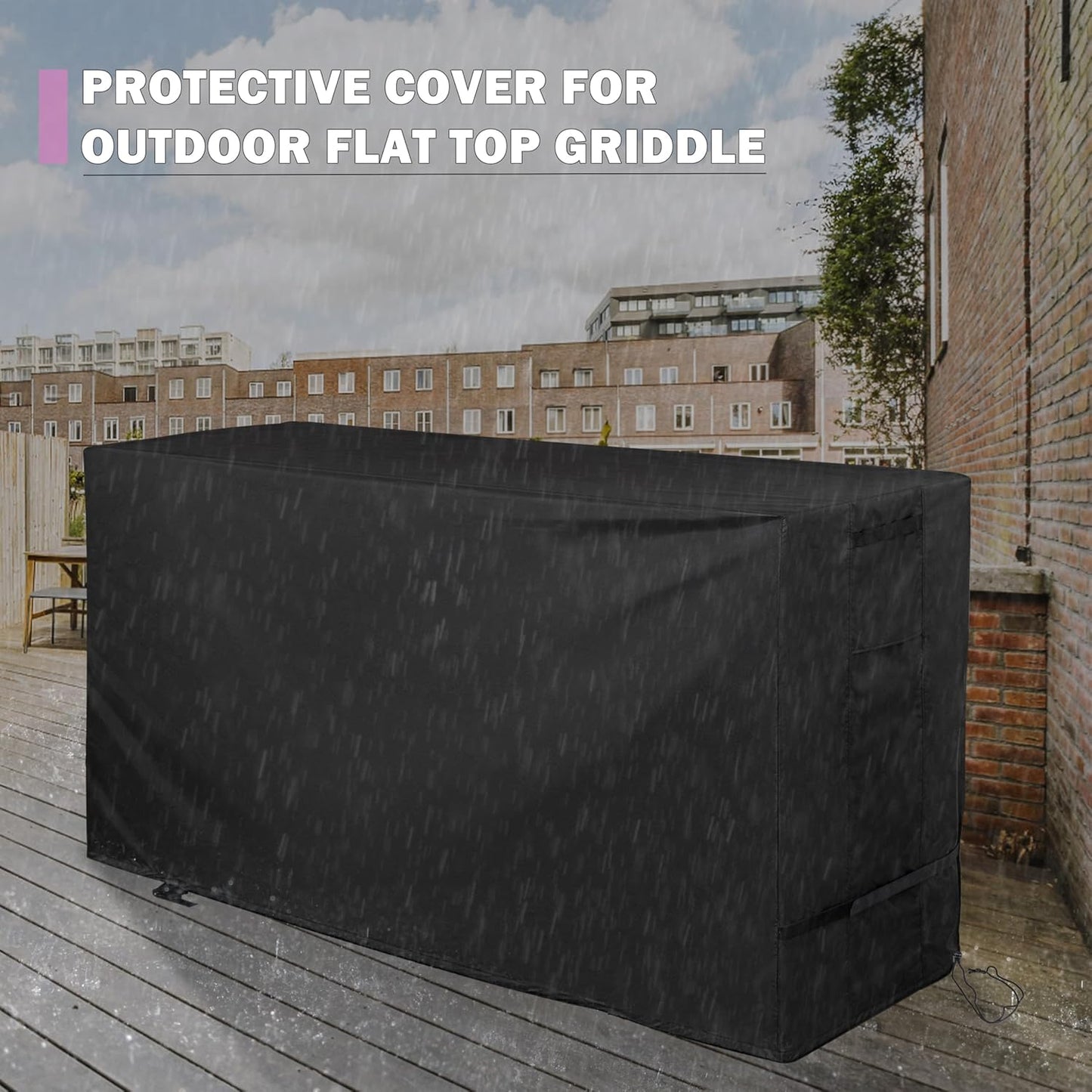 Grill Cover for Blackstone 36 Inch Griddle with Hood, Outdoor Griddle Cover for Blackstone 2210/2212/2310/2322, Flat Top Grill Cover for 4 Burner 36" Griddle