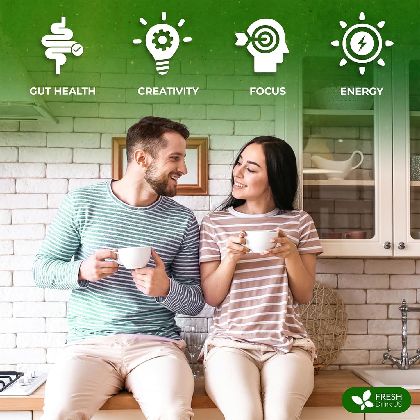 FreshDrinkUS, Super Soursop Herbal Tea ā 60 Tea Bags | Soursop, Ginger, Turmeric, Lemongrass, Cinnamon, Black Pepper & Peppermint | Caffeine-Free, Natural Flavor, Plant-Based Blend | Sugar-Free