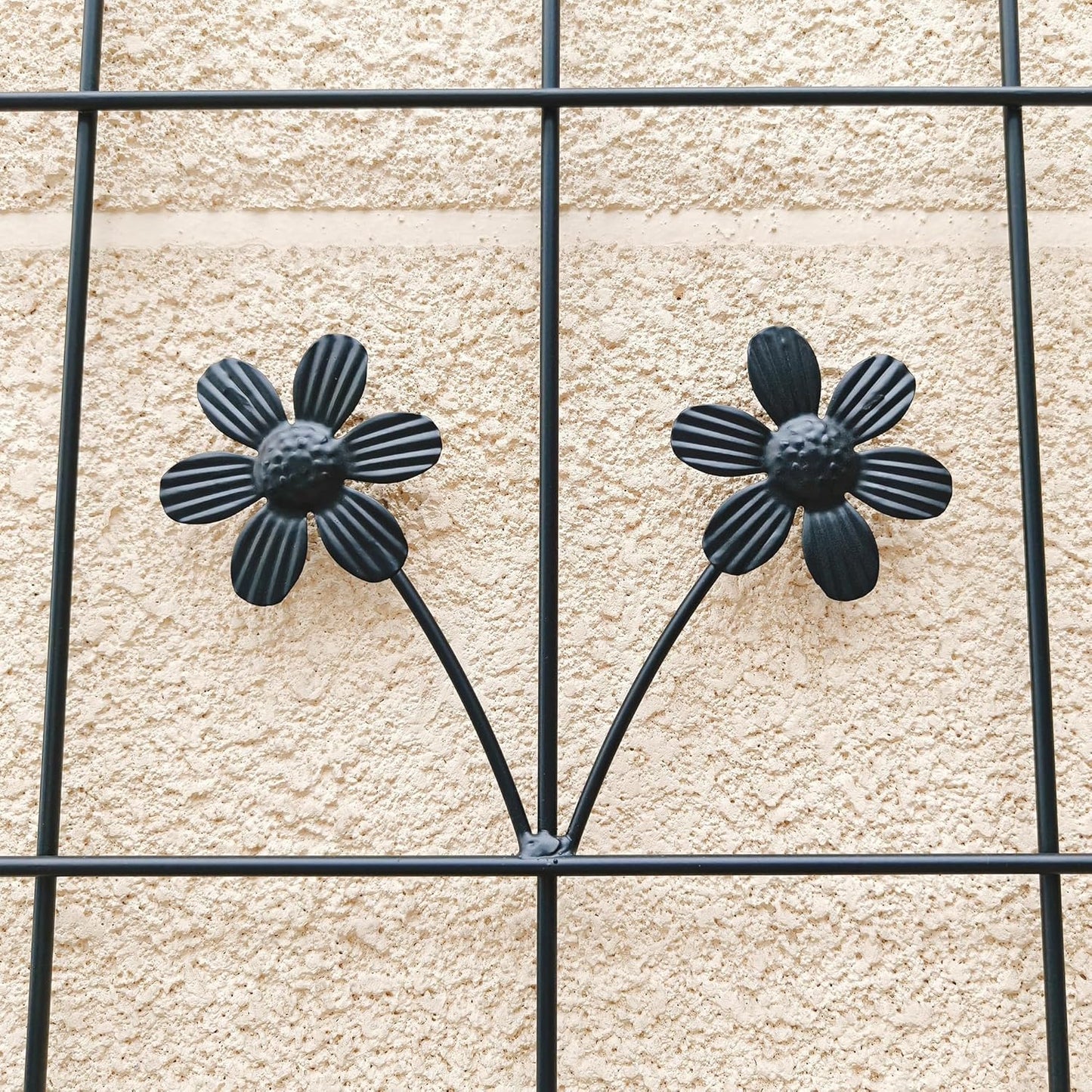 Garden Trellises, 4 Pack Black Metal Coated Rustproof Trellis for Climbing Plants Outdoor, Roses, Vines, Flowers, and Vegetables-19.7×86.7 inches