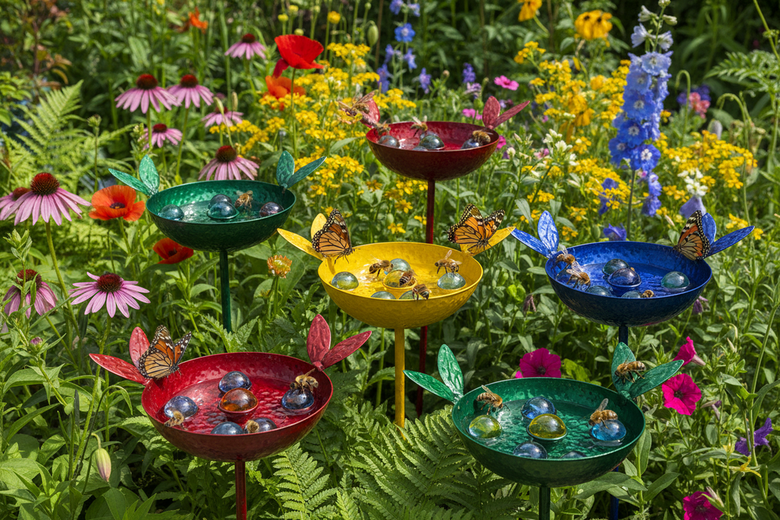 Support Pollinators with a Colorful Bee Watering Station