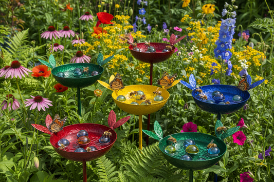 Support Pollinators with a Colorful Bee Watering Station