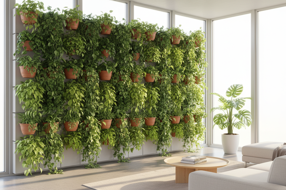 How to Create a Stunning Indoor Vertical Garden with Hanging Planters