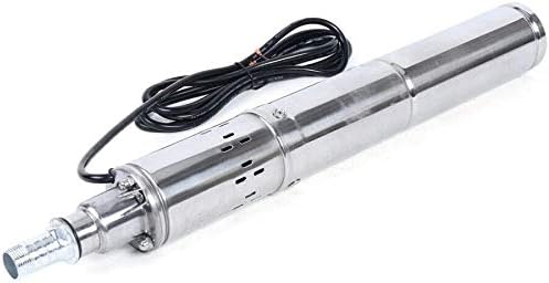 3 Inch Solar Water Pump Submersible Well Deep Bore Screw Well Garden Irrigation Kit with MPPT Controller (24V 370W)