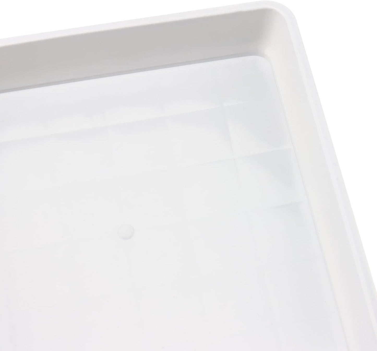 JOIKIT 15 PCS 10 x 10 Inch Square Plant Saucer, Plastic Plant Saucer Drip Tray, Square Flower Pot Tray for Indoors and Outdoor Plant Pots, 1.38 Inch Deep, White