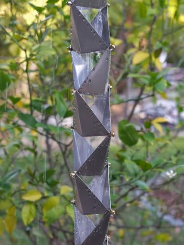 Nutshell Stores Origami Rain Chain - Stainless Steel - 15 Feet