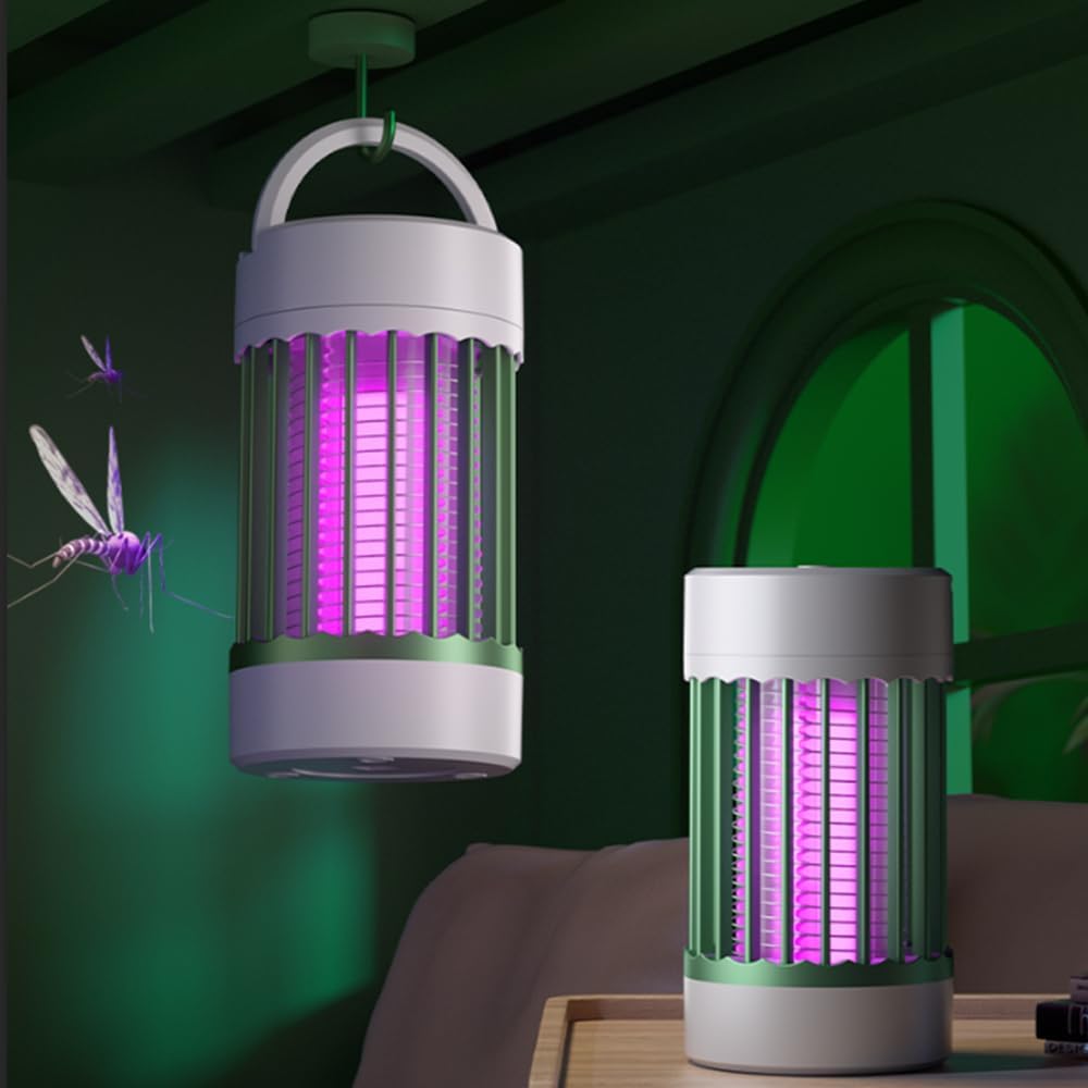 Bug Zapper Out Mosquito Zapper Rechargeable Indoor - Portable Electric Mosquitoes and Flying Insect Trap Light | High Powered Wireless Killer Lamp | Must Haves for Kitchen, Camping, Room, Home