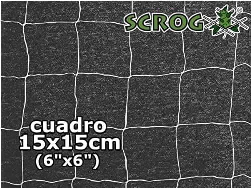 OLDMACDONALD Heavy Duty Polyester Trellis Netting Bulk Roll, 6.5ft x 350ft (79” x 350’ | 2.04m x 106.7m), 6" (15 cm) Squares, Heavy Duty Scrog Net Climbing Plants