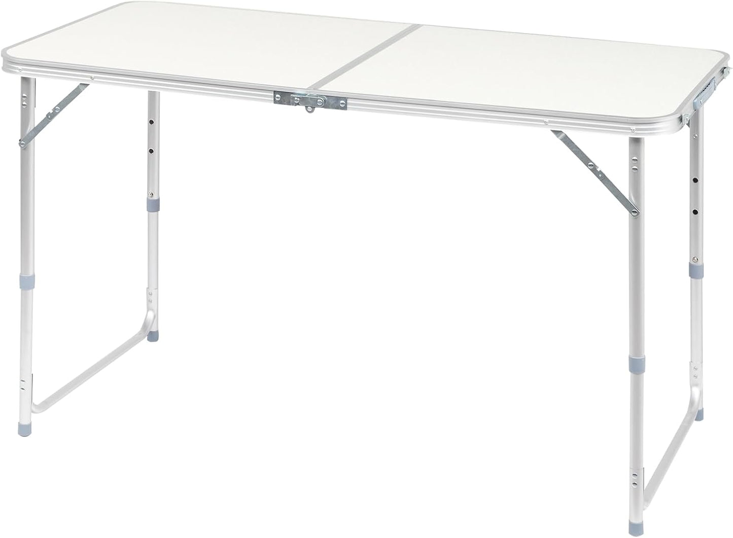 3.0 Ft Folding Portable Camping Table with Adjustable Height Aluminum Legs for Kitchen, BBQ, Dining, Picnic, Cooking, Beach, Garden, Party, Traval, Party, 4-6 People