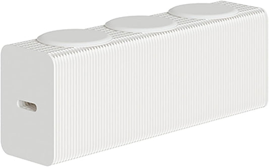 Foldable Kraft Paper Stool, Honeycomb Accordion Folding Bench, Collapsible Paper Stool for Small Spaces, Portable Footrest and Side Table for Living Room and Office,White-44×31×150cm