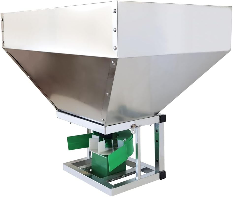 ATV/UTV Broadcaster Spreader All Purpose Spreader 42.3gal/160L Stainless Steel Seed Fertilizer Salt Spreader Garden Tractor Spreader 16.4ft-19.7ft Spreading Width 12V