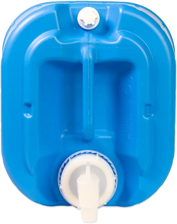 5 Gallon Stackable Water Containers (12-Pack) | 100% Food Grade, BPA-Free | Durable Indoor Outdoor Storage Large Water Jug | Camping Accessories, Survival Gear, Prepper Supplies