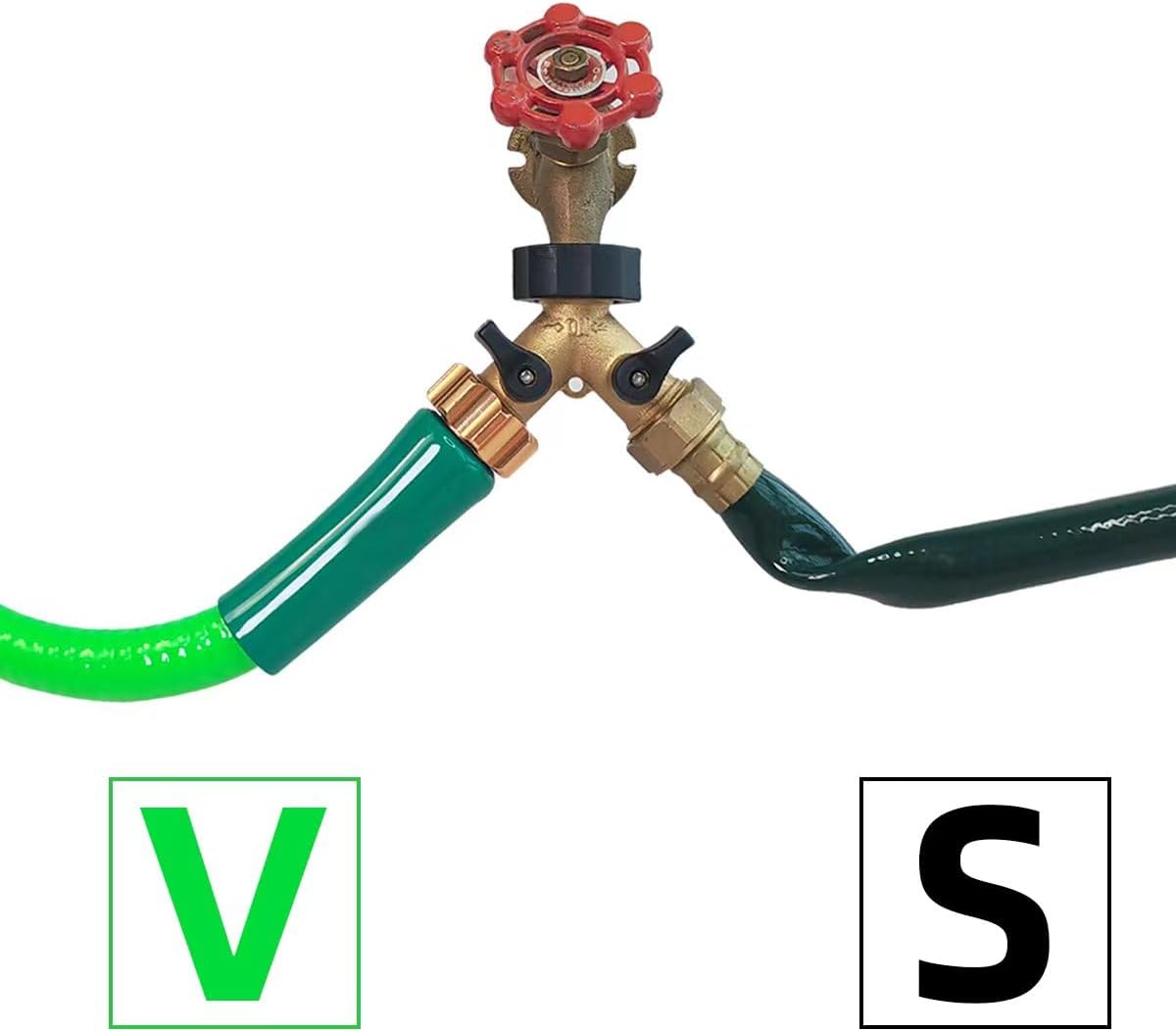 Garden Hose 50 ft Heavy Duty Water Hose 5/8,180 PSI Kink Resistant,Heavy Duty, Lightweight, Flexible Hose for Plants,Lawn & Garden Watering Equipment, 3/4 Solid Fittings (50ft)