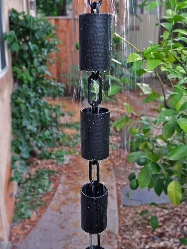 Nutshell Stores Kenchiku Rain Chain - Black - 18 Feet