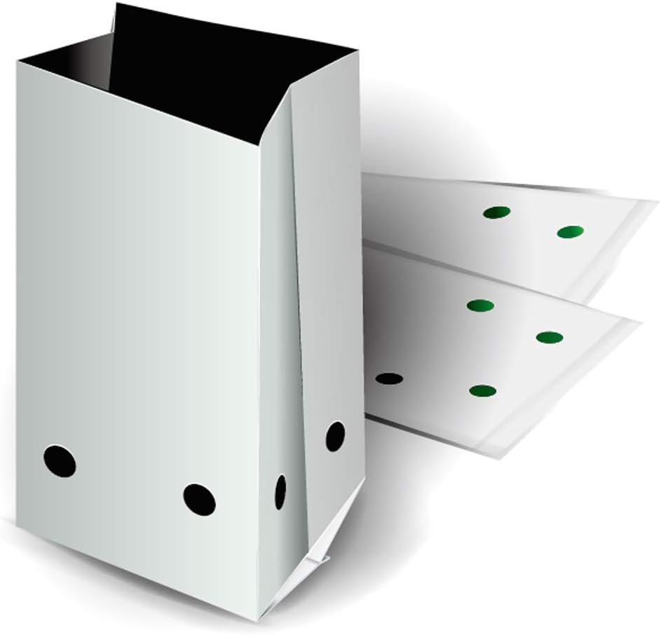 HORTIPOTS 30 Gallon Black White Poly Grow Bag Large Thick Plastic Transplanter Bags (10 Pieces per Pack)