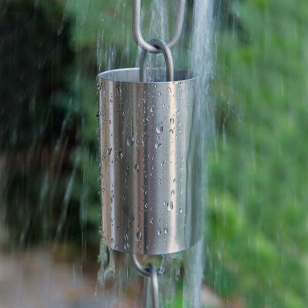Nutshell Stores Kenchiku Rain Chain - Stainless Steel - 9 Feet