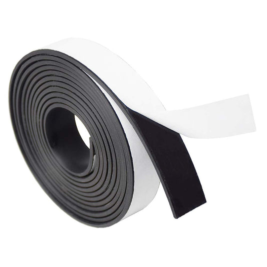 DOBTIM Self Adhesive Neoprene Solid Rubber Strips 1/8 (.125)" Thick X 1" Wide X 10'Long, Rubber Sheet for Pads Cushion Gasket