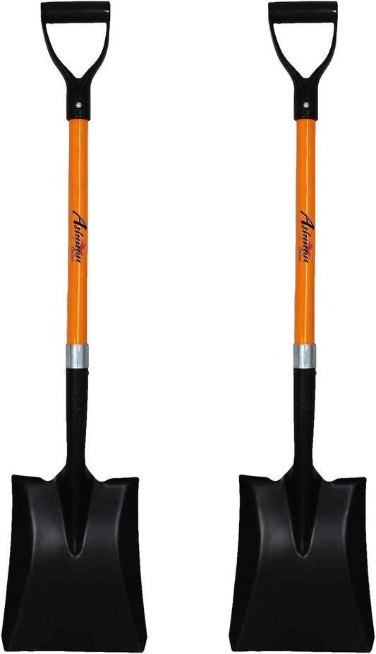 Ashman Transfer Shovel (2 Pack) – 41 Inches Long D Grip with Durable Handle – A Premium Quality Multipurpose Shovel for Heavy Duty Construction, Farming, and Outdoor works, Gardening, Landscape works.