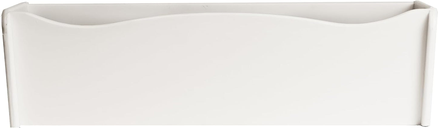 Flower Box - 18" x 6" x 5", Black, Polyethlene for Window Sills, Sheds, Playhouses, and More (FB18BLK-BX1)