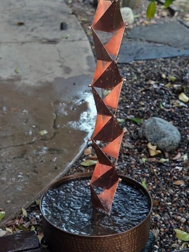 Nutshell Stores Origami Rain Chain - Copper - 15 Feet