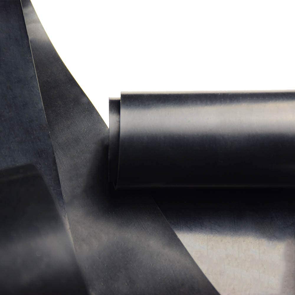 DOBTIM Neoprene Rubber Sheet 1/8 (.125)" Thick X 4" Wide X 48'' Long, Solid Rubber Strips Use for Gaskets DIY Material, Supports, Leveling, Sealing, Bumpers, Protection, Abrasion, Black