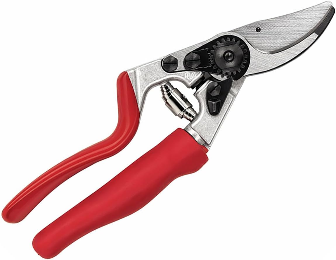 Felco F10 Pruning Shears – 8.3" Swiss-Made Left-Handed Garden Clippers with 25mm Cutting Capacity | Hand Pruners for Gardening | Garden Tool Cutter with Precision Bypass Blade, Aluminum Handles
