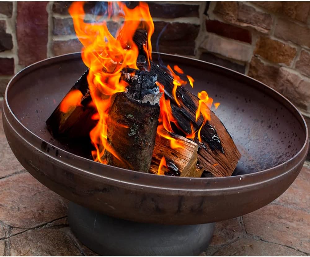 Patriot Fire Pit – Ohio Flame Wood Burning Outdoor Fire Pit - 24" Diameter (Made in USA)