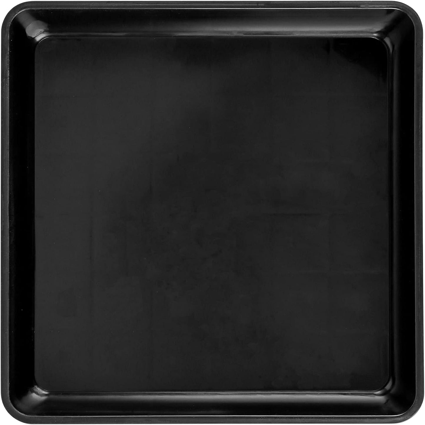JOIKIT 15 PCS 7 x 7 Inch Square Plant Saucer, Plastic Plant Saucer Drip Tray, Square Flower Pot Tray for Indoors and Outdoor Plant Pots, 1 Inch Deep, Black
