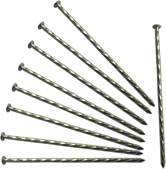 12 Inch Landscape Stakes,Galvanized Metal Garden Stakes,Metal Edging Anchoring Spikes for Artificial Turf, Paver Edging, Weed Barrier, Tent, Camping, Carpentry,（ 20 Pack）